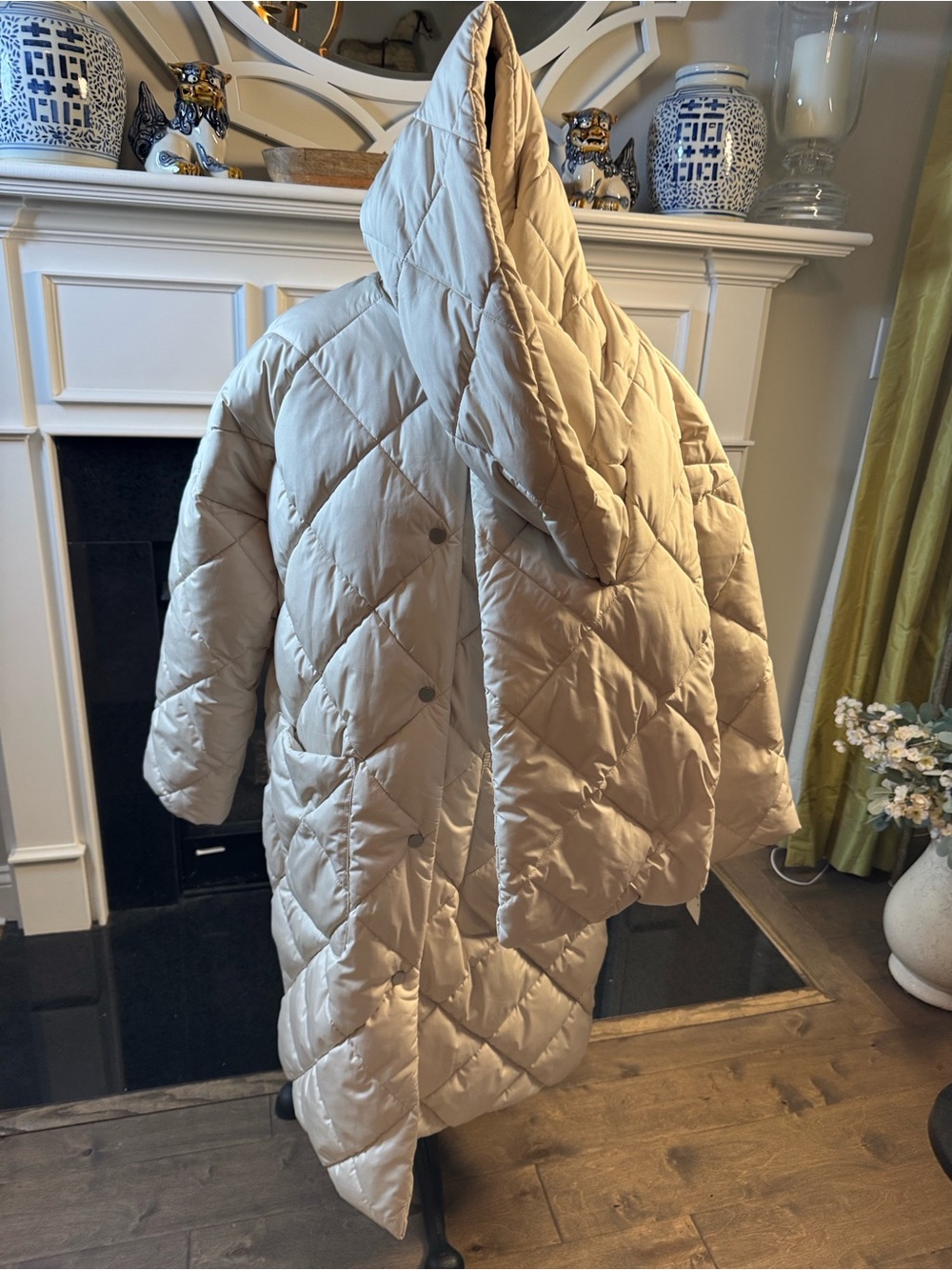 Barbour Cream Quilted Puffer Jacket - Picture 3 of 6